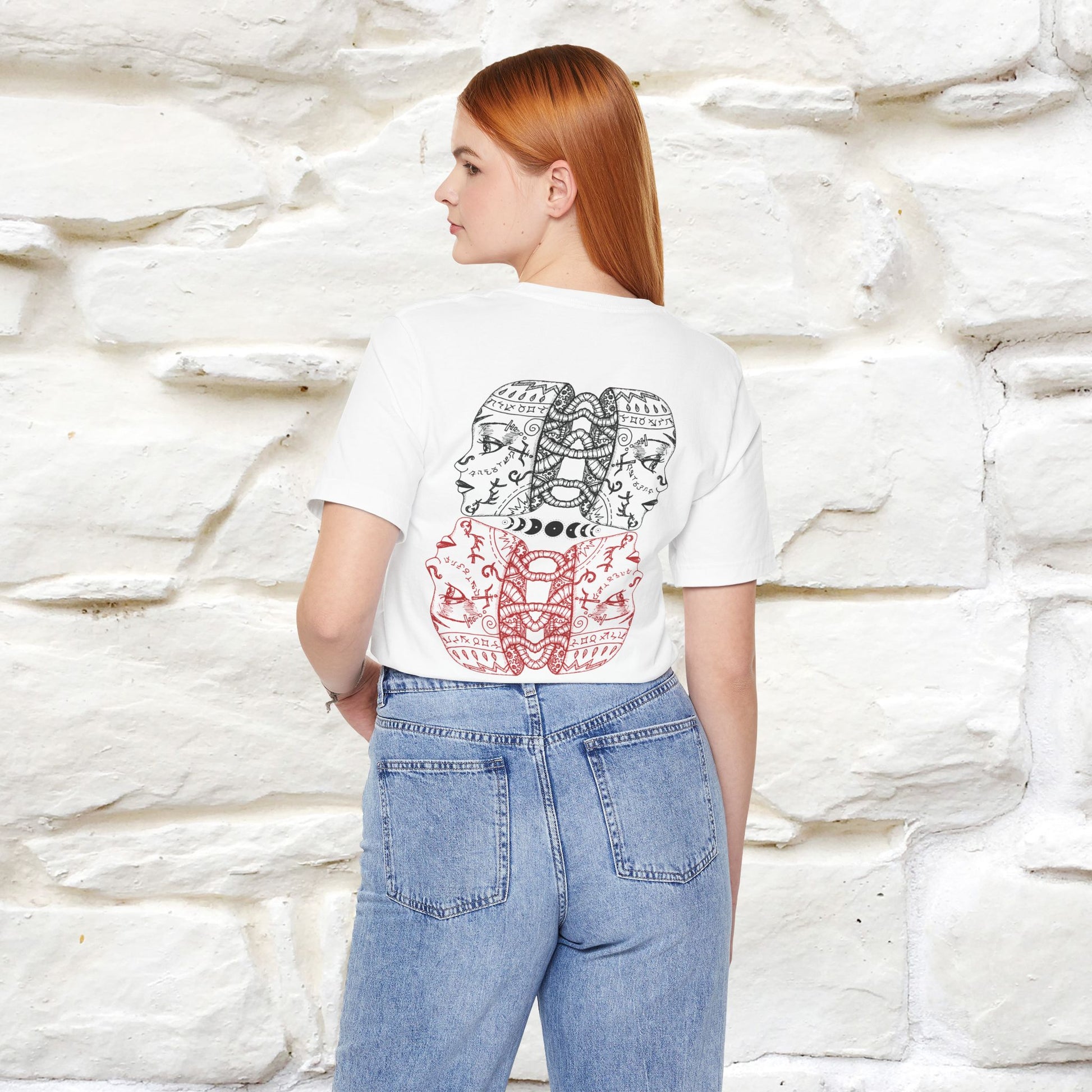 ''Illusion'' Cat T-Shirt Front and Back Design | Nunu&Miao Studio - Nunu&Miao Studio