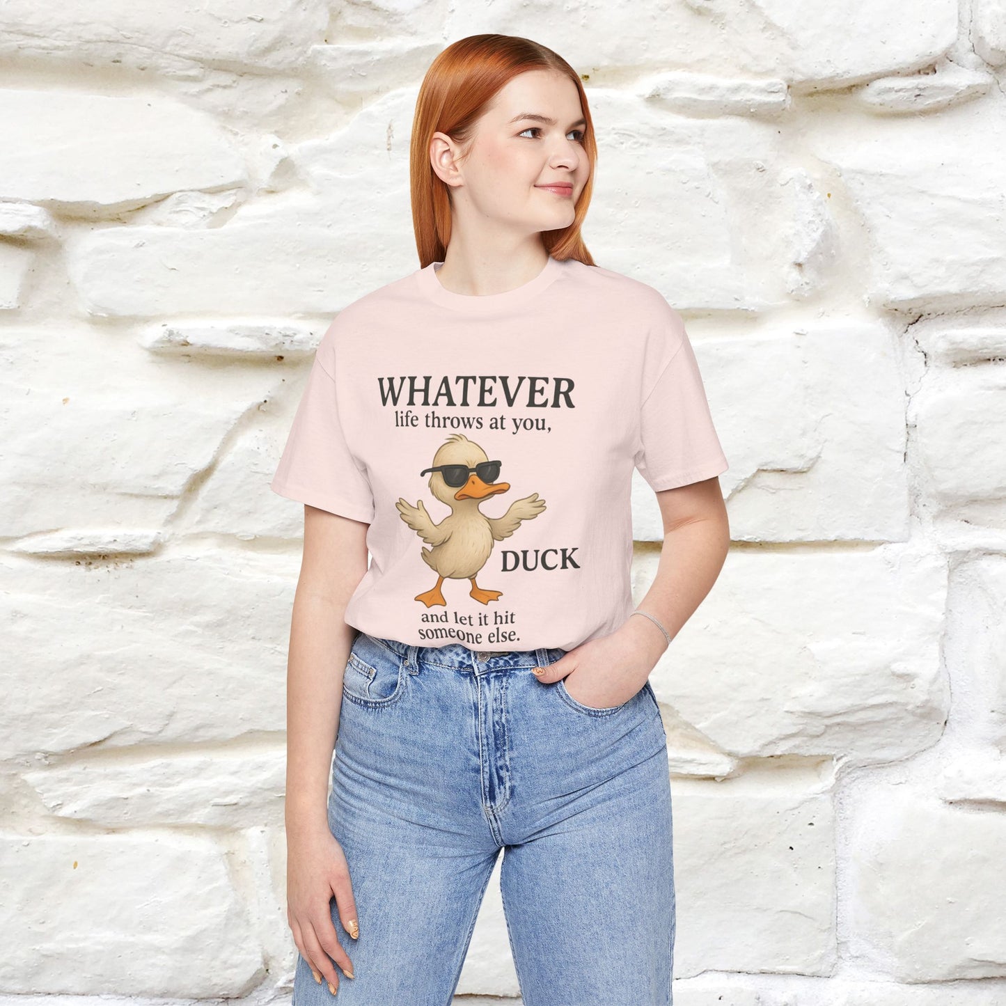 "Whatever Life Throws At You " Funny Duck T-shirt |Nunu&Miao Studio - Nunu&Miao Studio