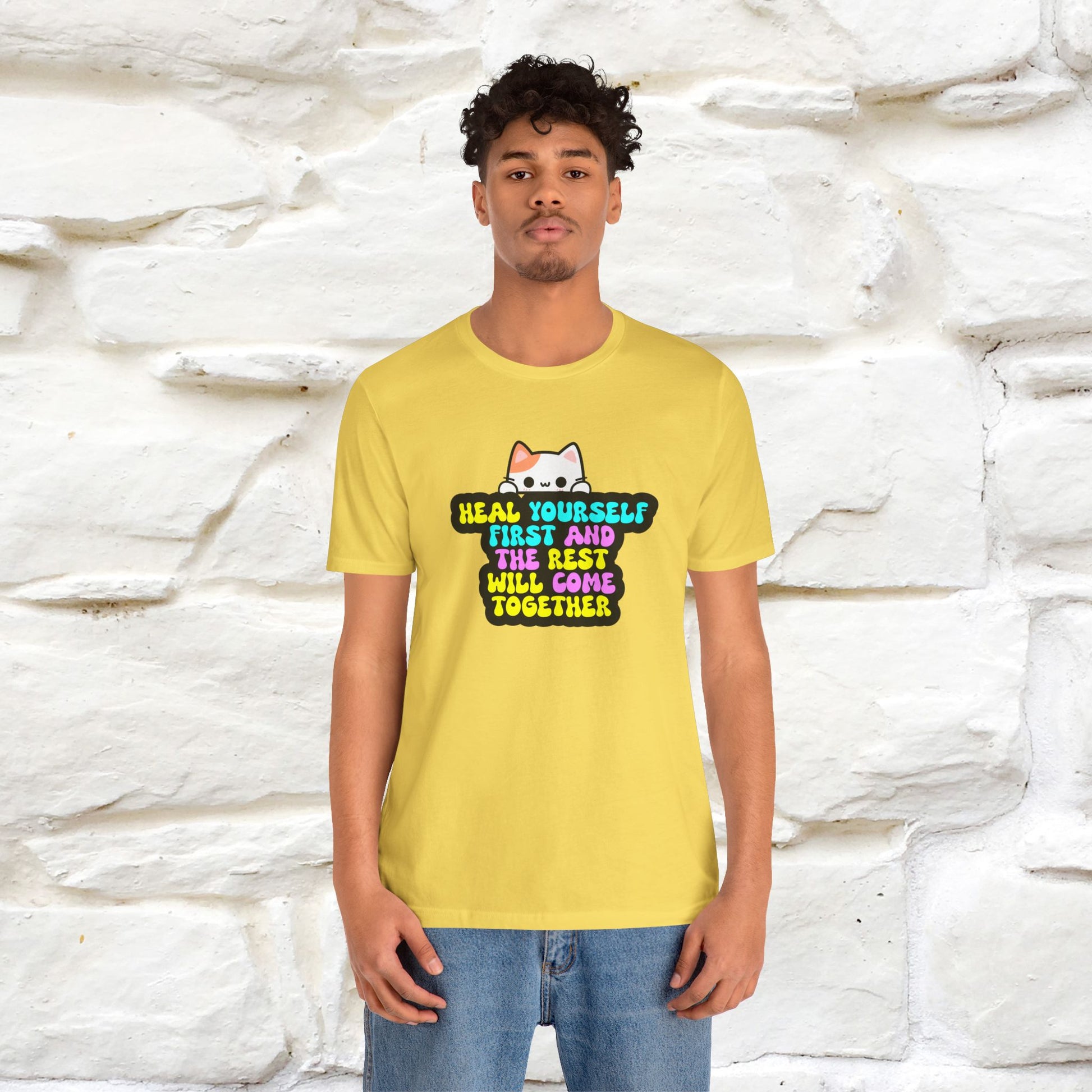 "Heal Yourself First And The Rest Will Come Together" T-shirt for Men & Women | 100% Cotton* - Nunu&Miao Studio
