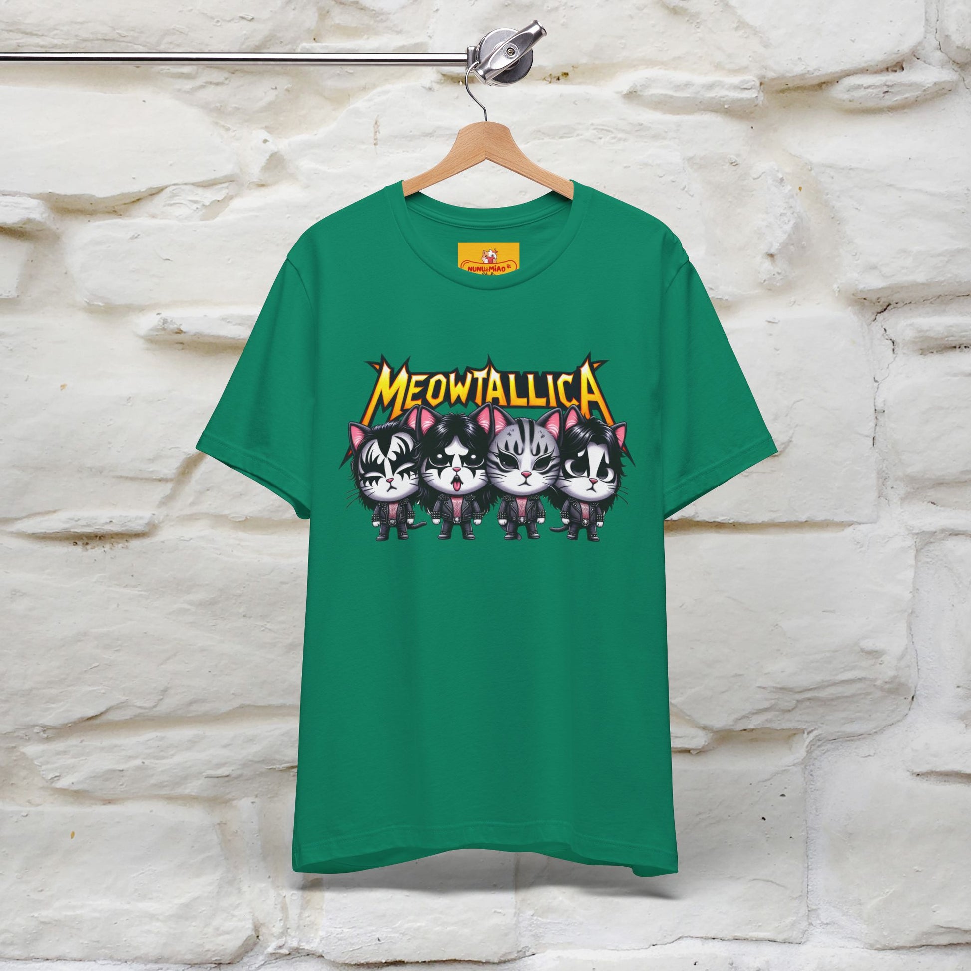 Meowtallica T-Shirt | Rock-Inspired Cat Tee| Nunu&Miao Studio - Nunu&Miao Studio