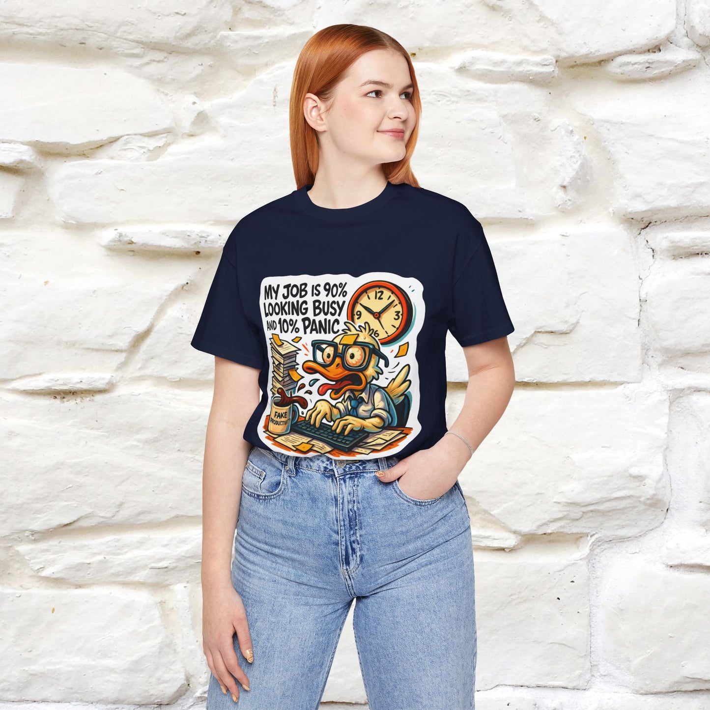 '' My Job is 90% Looking Busy ... |  Sarcastic T-Shirt | Nunu&Miao Studio