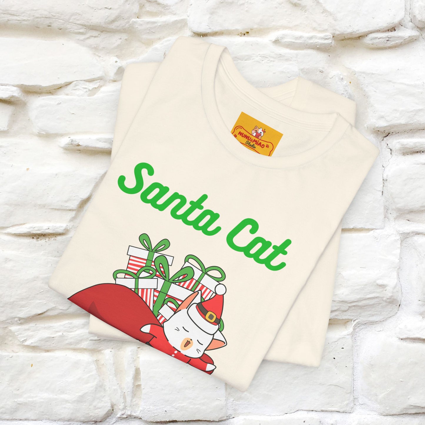 "Funny Santa Cat..." | Cat T-Shirt | Nunu&Miao Studio