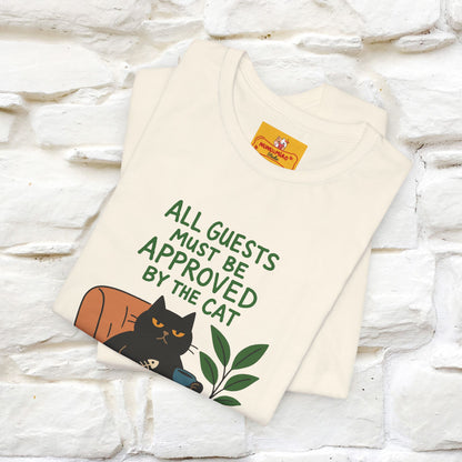 "All Guest Must Be Approved By The Cat - NO,MAYBE" Cat T-shirt |Nunu&Miao Studio
