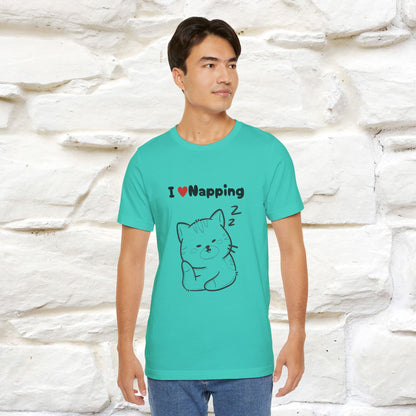 "I Love Napping" Cat T-Shirt | Nunu&Miao Studio - Nunu&Miao Studio