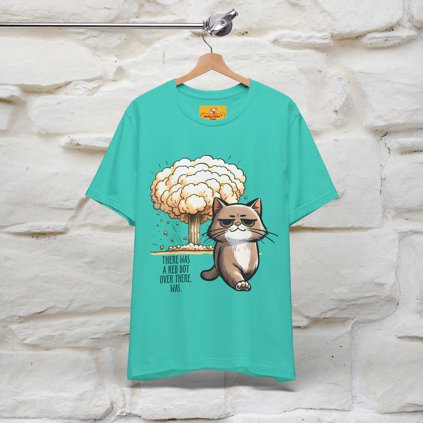 ''The Red Dot Chase'' Funny Cat T-Shirt | Nunu&Miao Studio - Nunu&Miao Studio