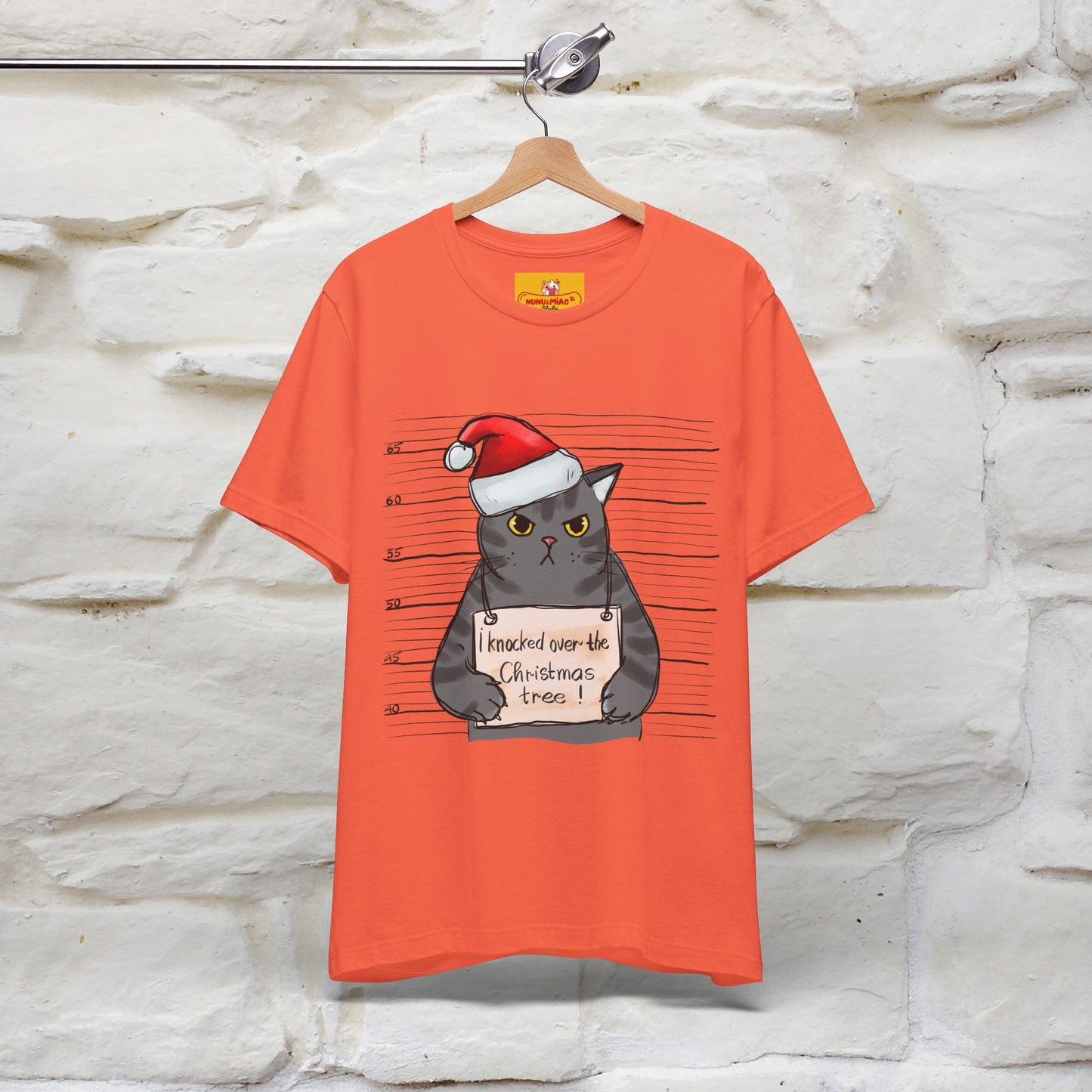 "I Knocked Over The Christmas Tree " |Funny Cat T-Shirt | Nunu&Miao Studio