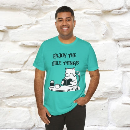 "Enjoy The Little Things." Cat T-Shirt | Nunu&Miao Studio