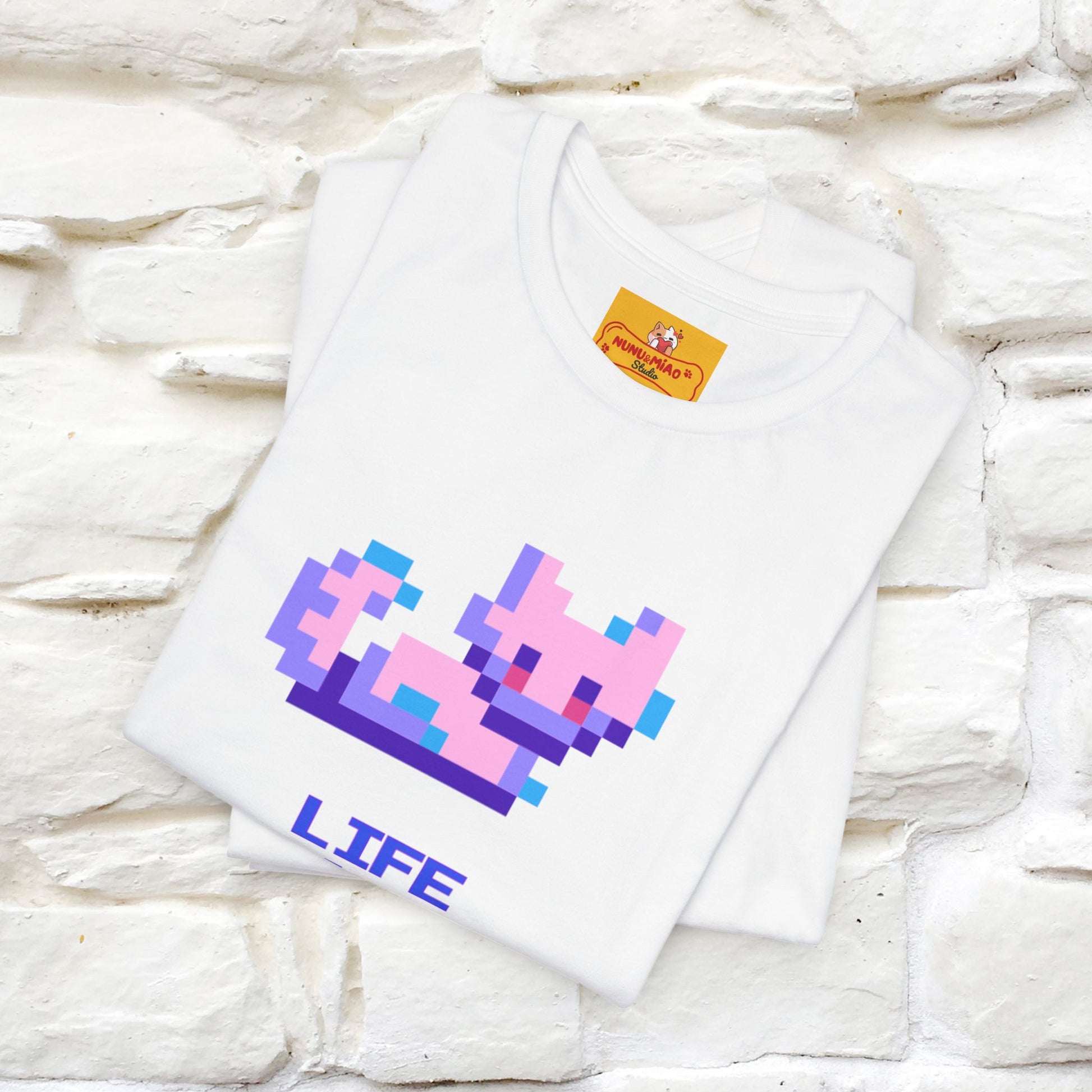 "Life Is A Game, I Am Just Here Fo The Cheat Code"  Cat T-Shirt | Nunu&Miao Studio - Nunu&Miao Studio
