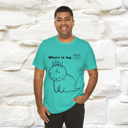 "Where Is My Tuna?" Cat T-Shirt | Nunu&Miao Studio - Nunu&Miao Studio