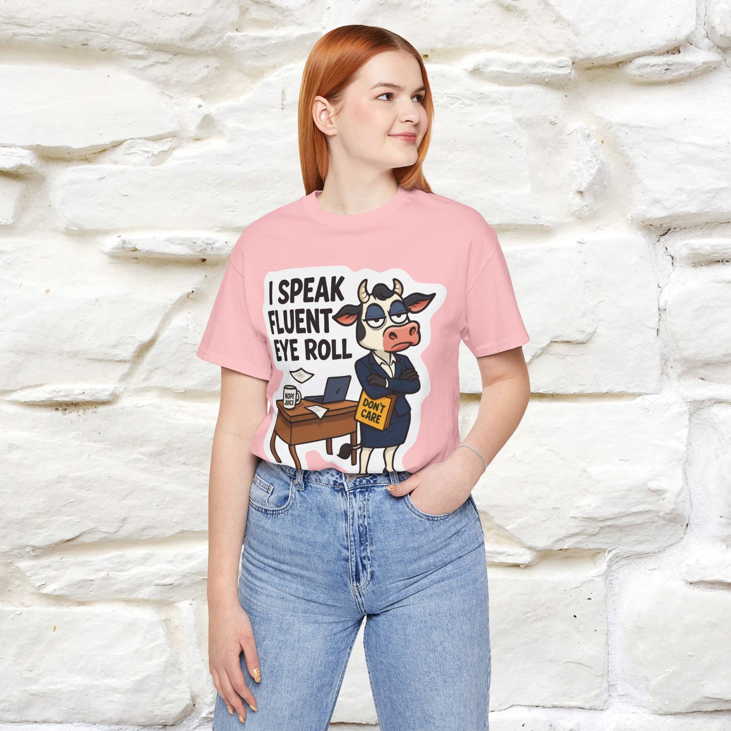 ''I Speak Fluent Eye Roll ''|  Sarcastic Cat T-Shirt | Nunu&Miao Studio