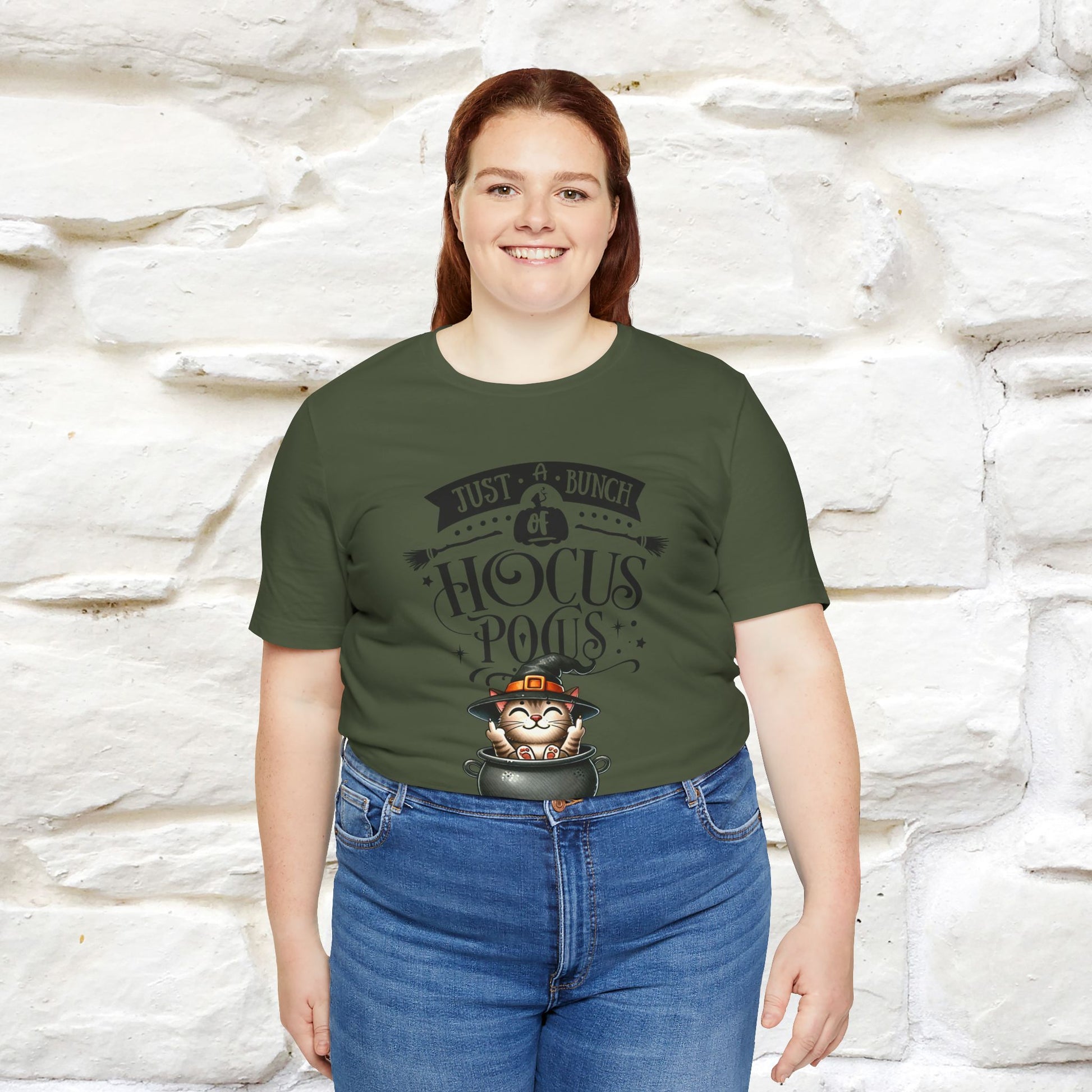 "Just A Bunch Of Hocus Pocus" Cat  T-shirt |Nunu&Miao Studio - Nunu&Miao Studio