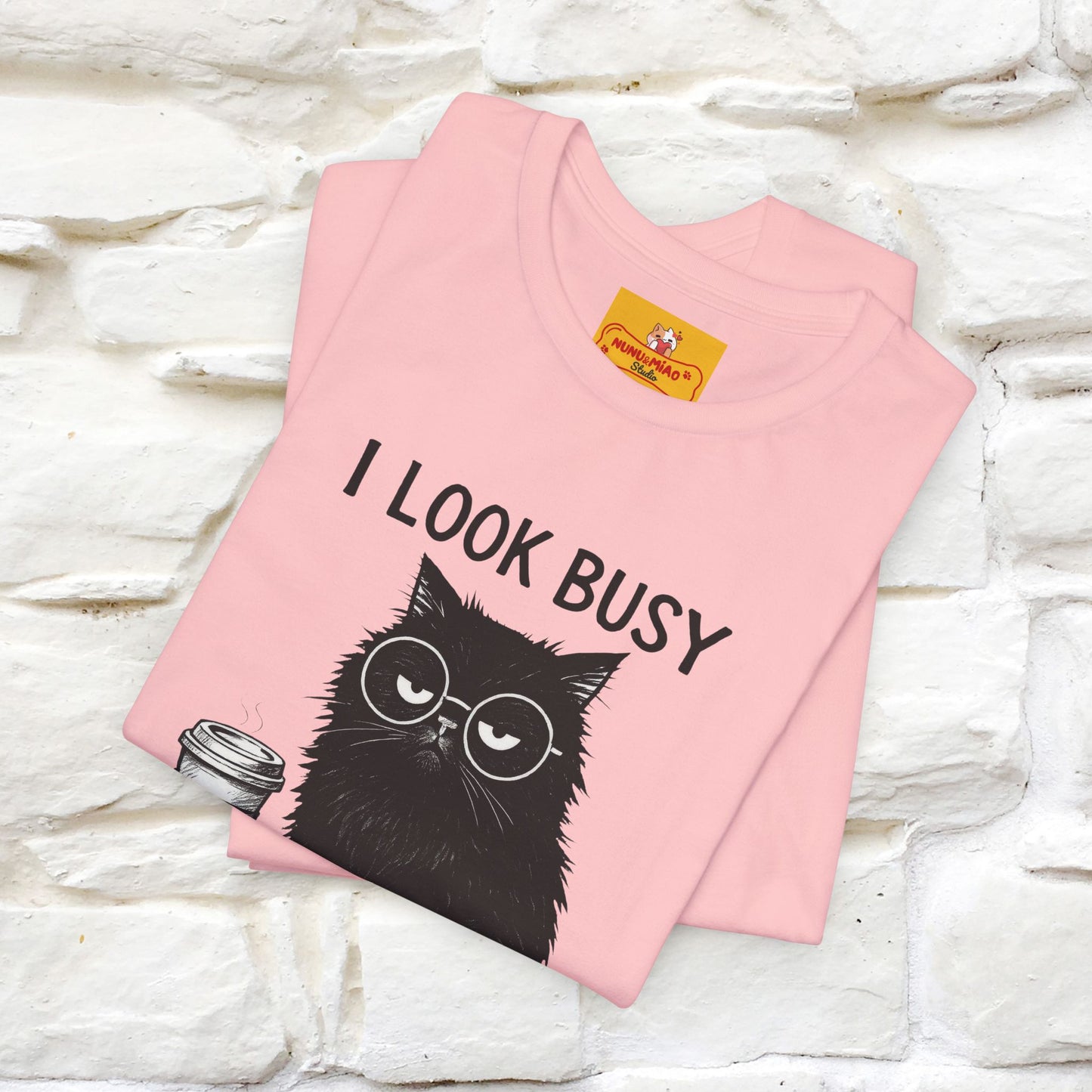 "I Look Busy But I'm Just Overwhelmed" |Cat T-Shirt | Nunu&Miao Studio - Nunu&Miao Studio
