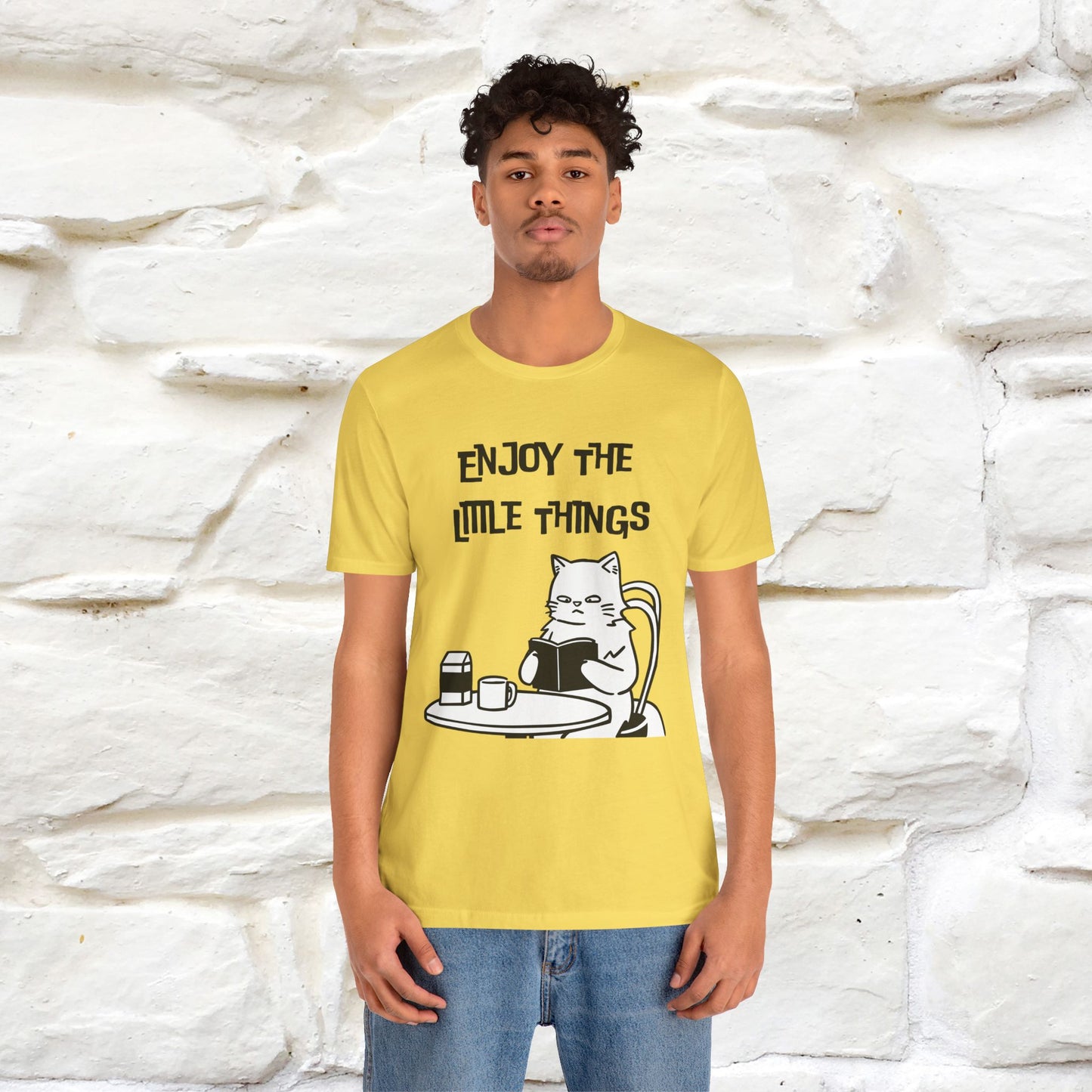 "Enjoy The Little Things." Cat T-Shirt | Nunu&Miao Studio