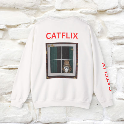 "Catflix'' |Cat Sweatshirt | Nunu&Miao Studio
