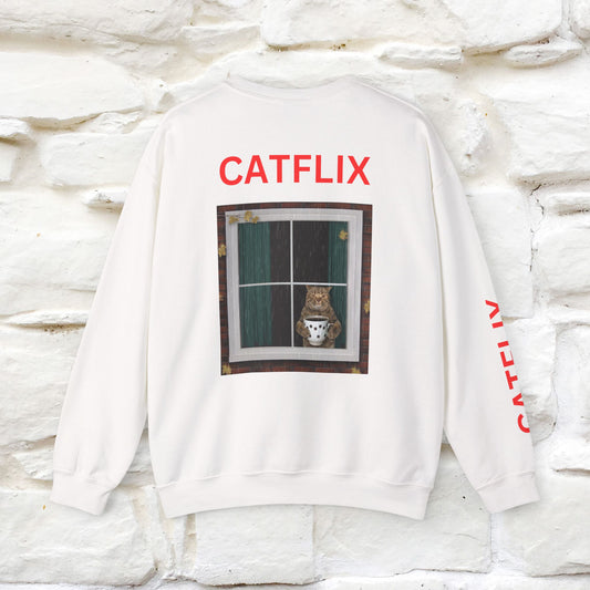 "Catflix'' |Cat Sweatshirt | Nunu&Miao Studio