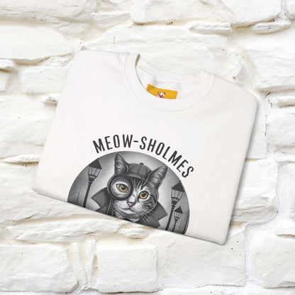 "Meow-sholmes'' |Cat Sweatshirt | Nunu&Miao Studio
