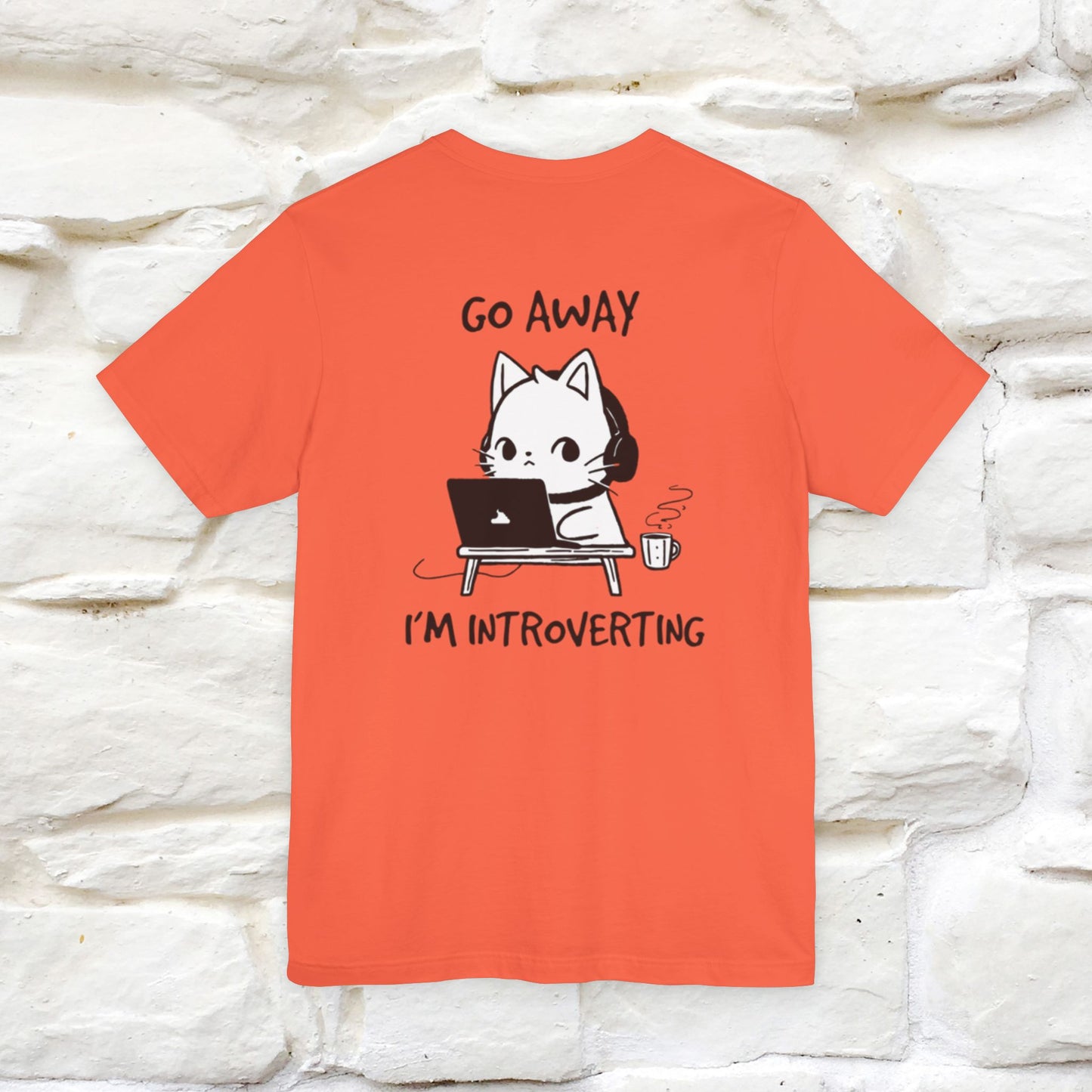''Go Away, I’m Introverting'' Cat T-Shirt | Nunu & Miao Studio - Nunu&Miao Studio