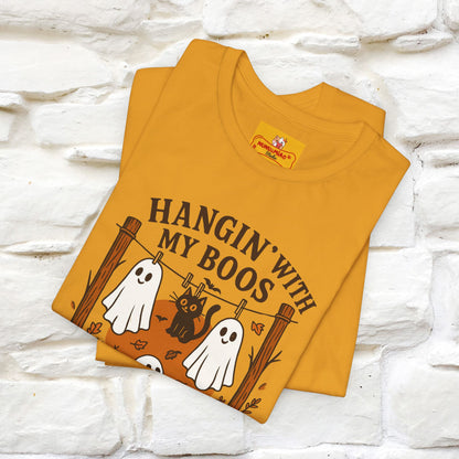 "Hanging With My Boos" Halloween Cat T-shirt |Nunu&Miao Studio - Nunu&Miao Studio