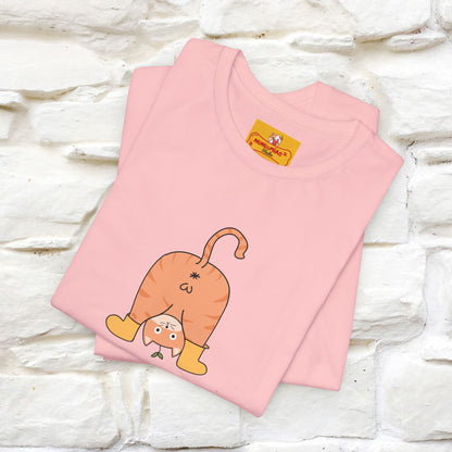 "Sometimes You Need to Look at Life from a Different Perspective" Cat T-Shirt | Front & Back Design | Nunu&Miao Studio - Nunu&Miao Studio