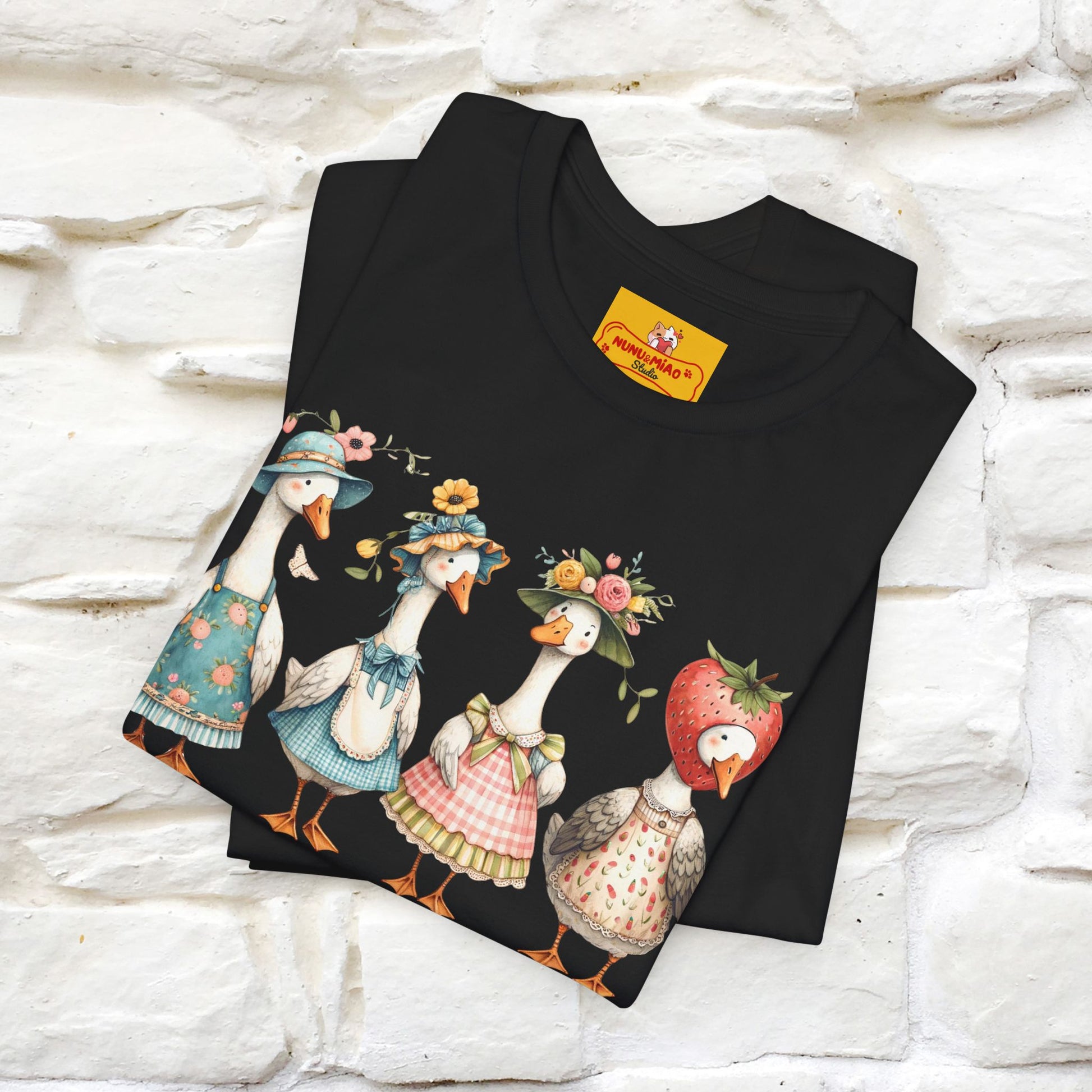"Just A Silly Goose" Cute T-shirt |Nunu&Miao Studio - Nunu&Miao Studio