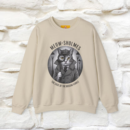 "Meow-sholmes'' |Cat Sweatshirt | Nunu&Miao Studio