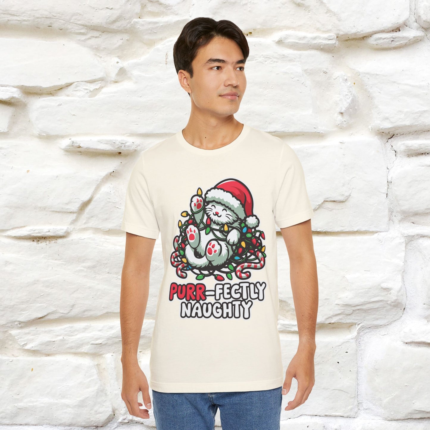 “Purr-Fectly Naughty” | Cat T-Shirt | Nunu&Miao Studio