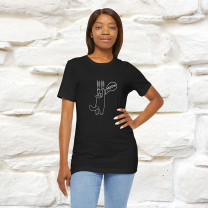 "Meow Meow Meow" Cat T-Shirt | Front & Back Design | Nunu&Miao Studio