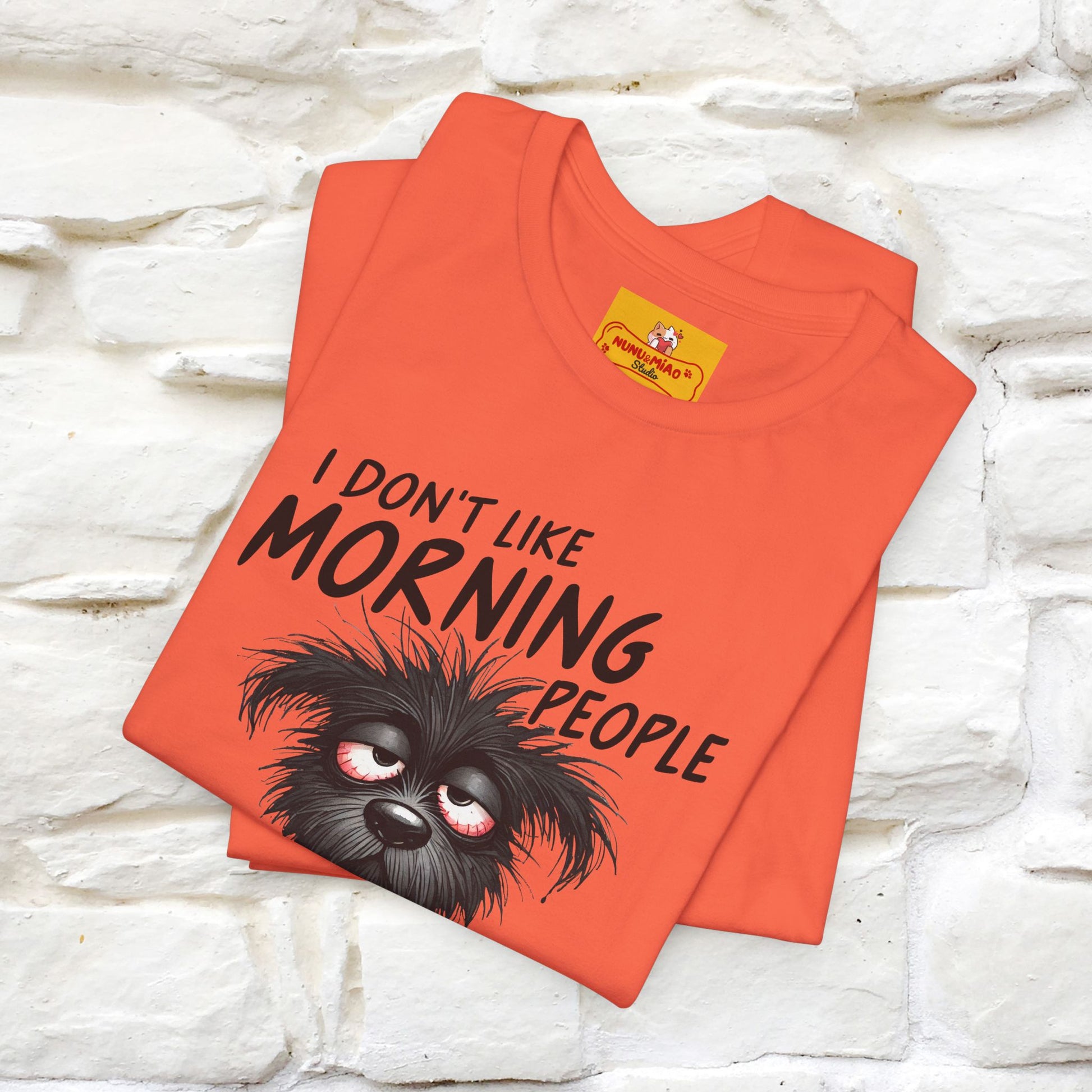 "I Don't Like Morning People..." Funny T-shirt |Nunu&Miao Studio - Nunu&Miao Studio