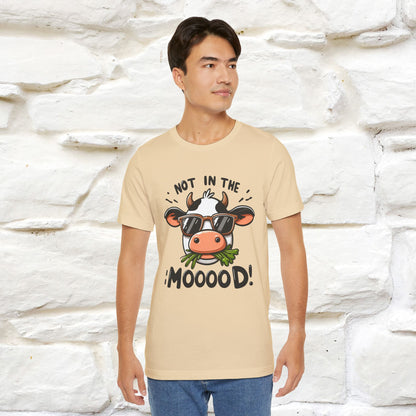 Not In The Moood – Funny Cow Pun T-Shirt | Nunu & Miao Studio - Nunu&Miao Studio