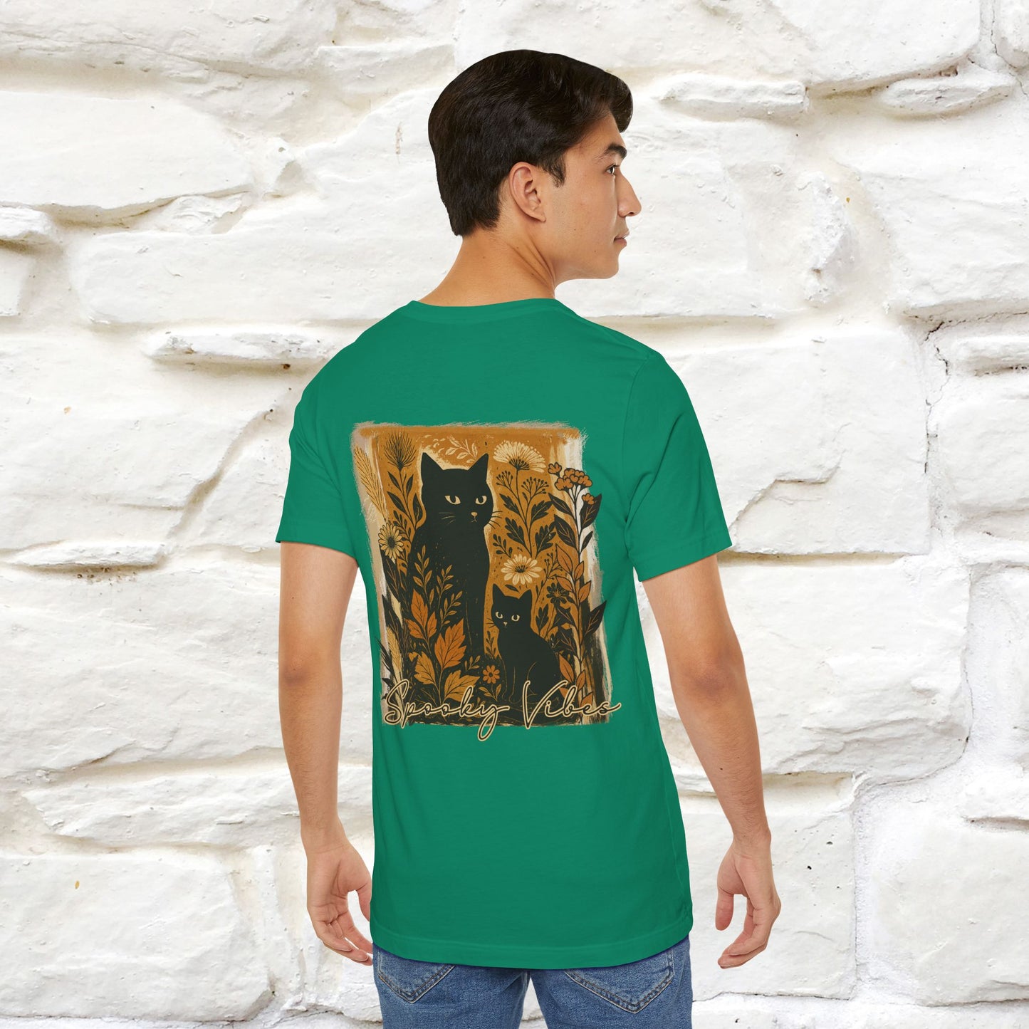 "Spooky Vibes" Cat T-shirt |Nunu&Miao Studio - Nunu&Miao Studio