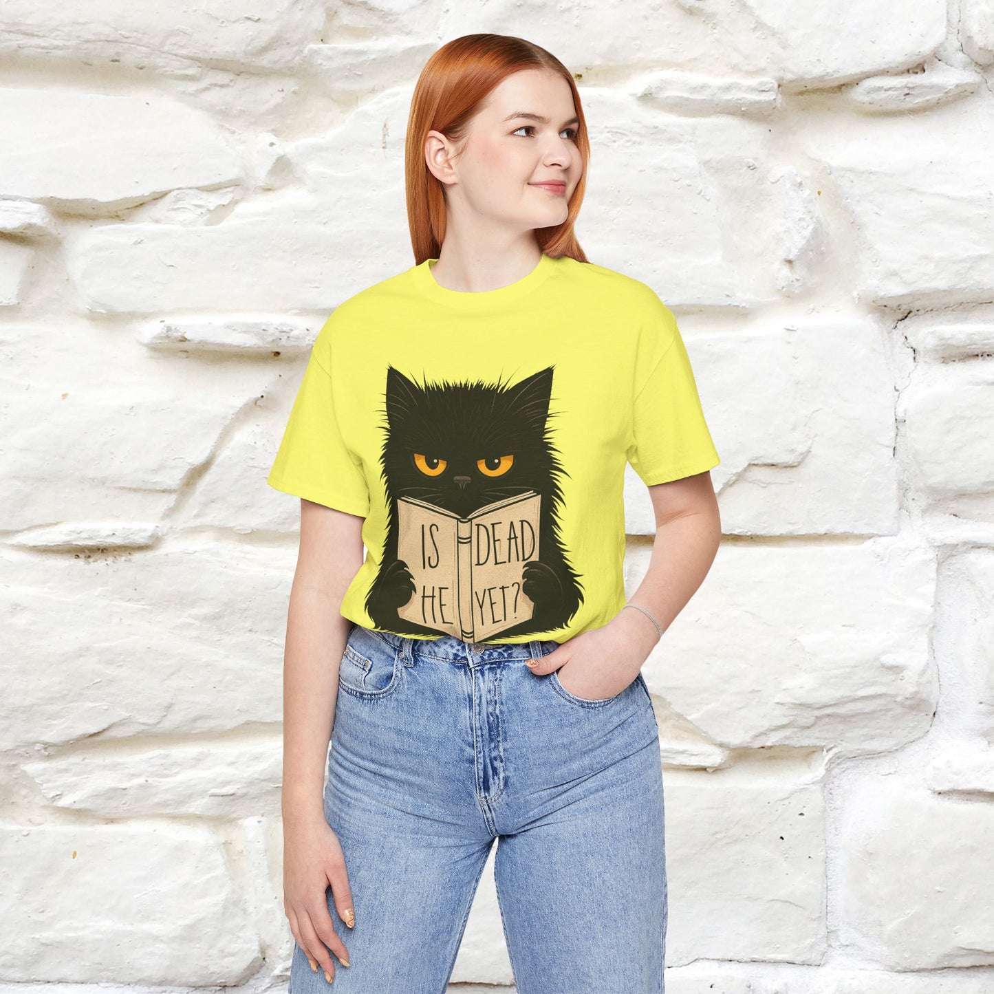 "Is He Dead Yet" |Cat T-Shirt | Nunu&Miao Studio - Nunu&Miao Studio