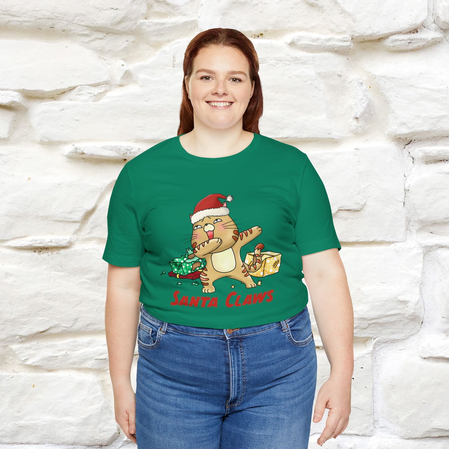 "Santa Claws" |Funny Cat T-Shirt | Nunu&Miao Studio