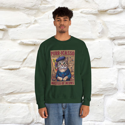 "Purr-icasso.'' |Cat Sweatshirt | Nunu&Miao Studio