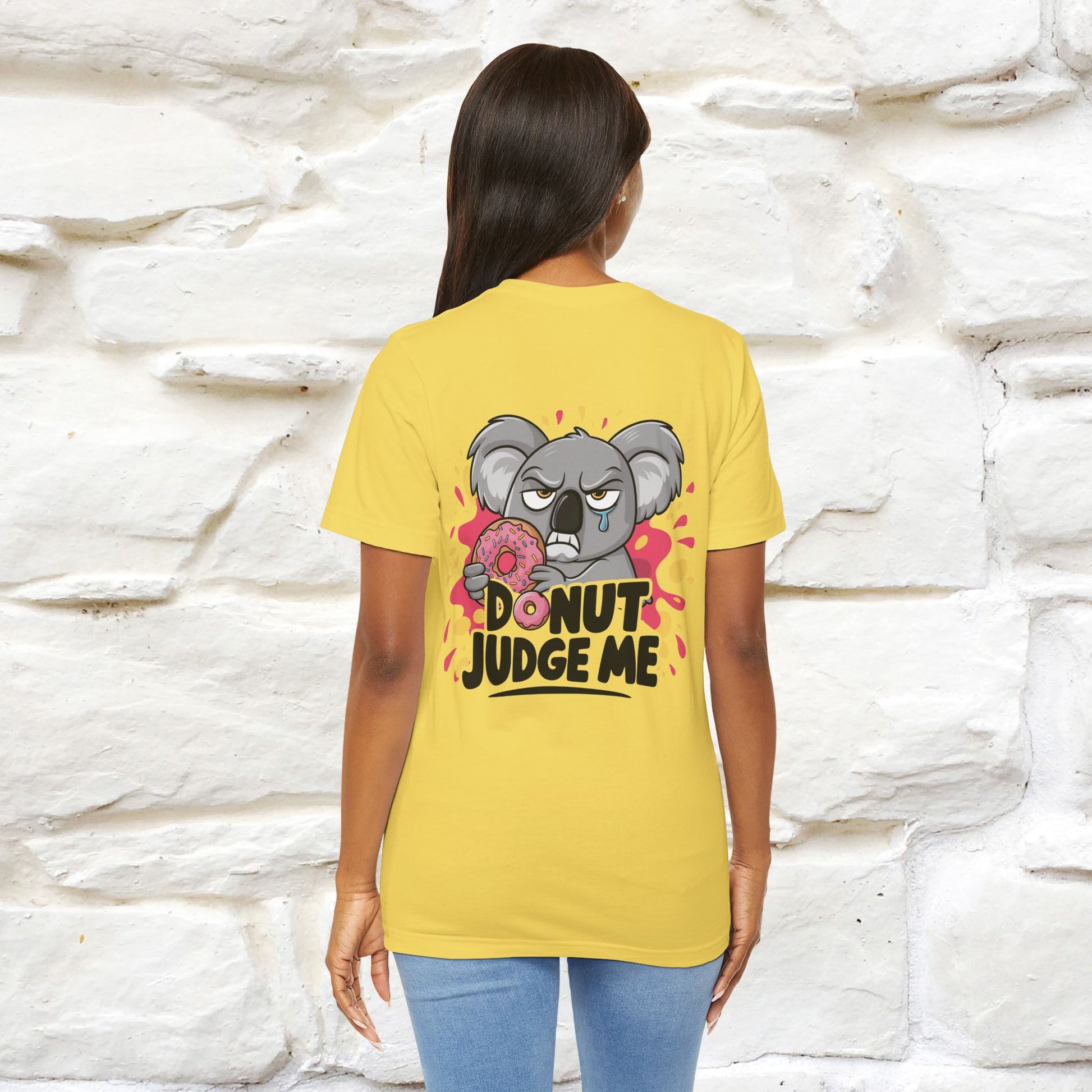 "Donut Judge Me " |Funny  T-Shirt | Front & Back Design | Nunu&Miao Studio - Nunu&Miao Studio