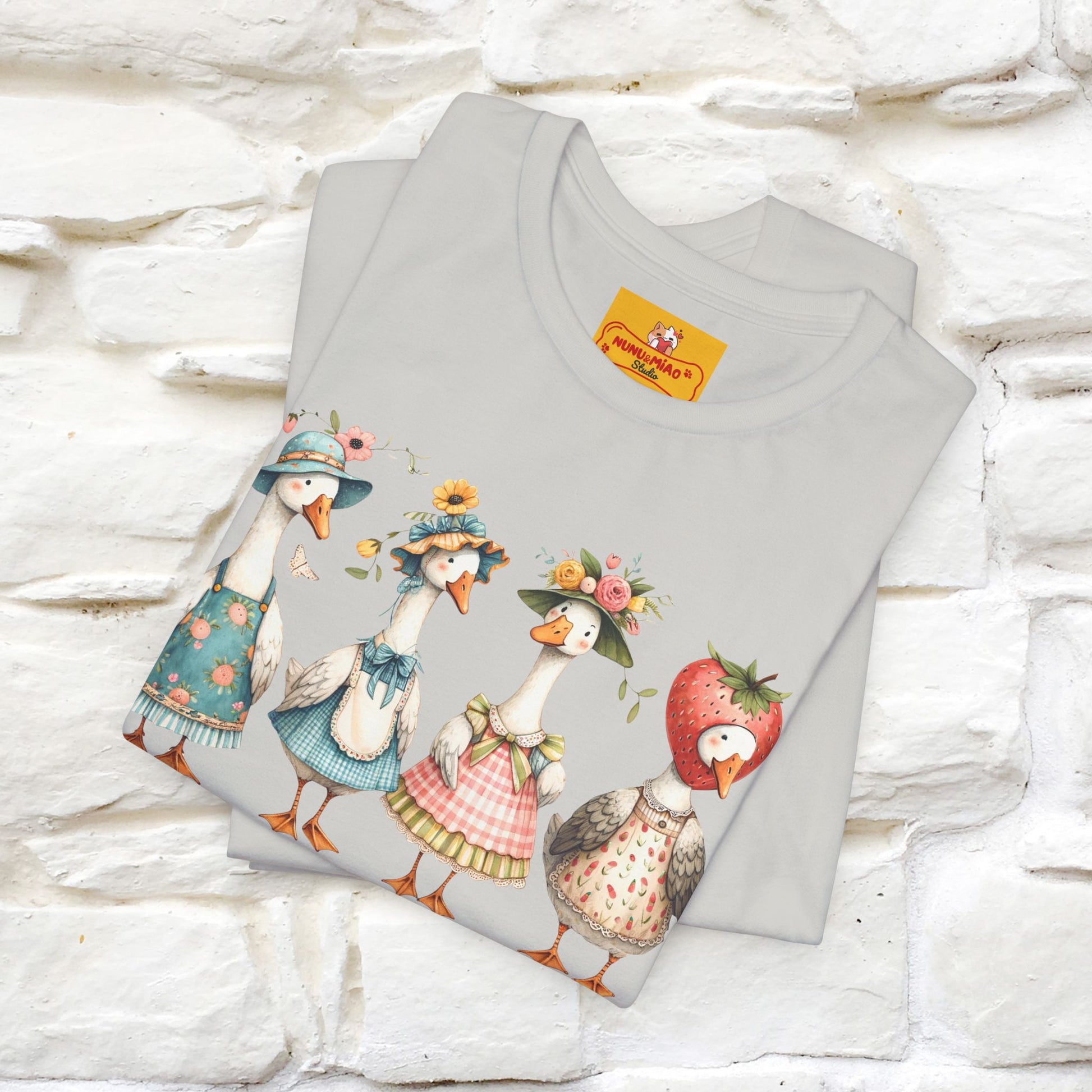 "Just A Silly Goose" Cute T-shirt |Nunu&Miao Studio - Nunu&Miao Studio