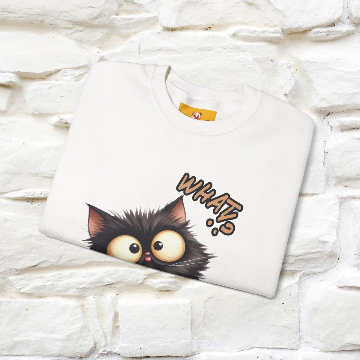 "What'' |Cat Sweatshirt | Nunu&Miao Studio