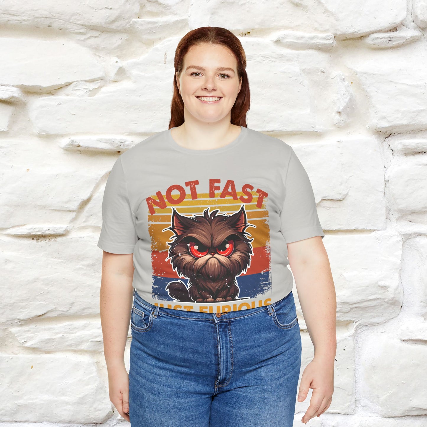 Not Fast, Just Furious |  Sarcastic Cat T-Shirt | Nunu&Miao Studio - Nunu&Miao Studio