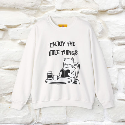 ''Enjoy the Little Things'' | Cute Cat Sweatshirt | Nunu&Miao Studio