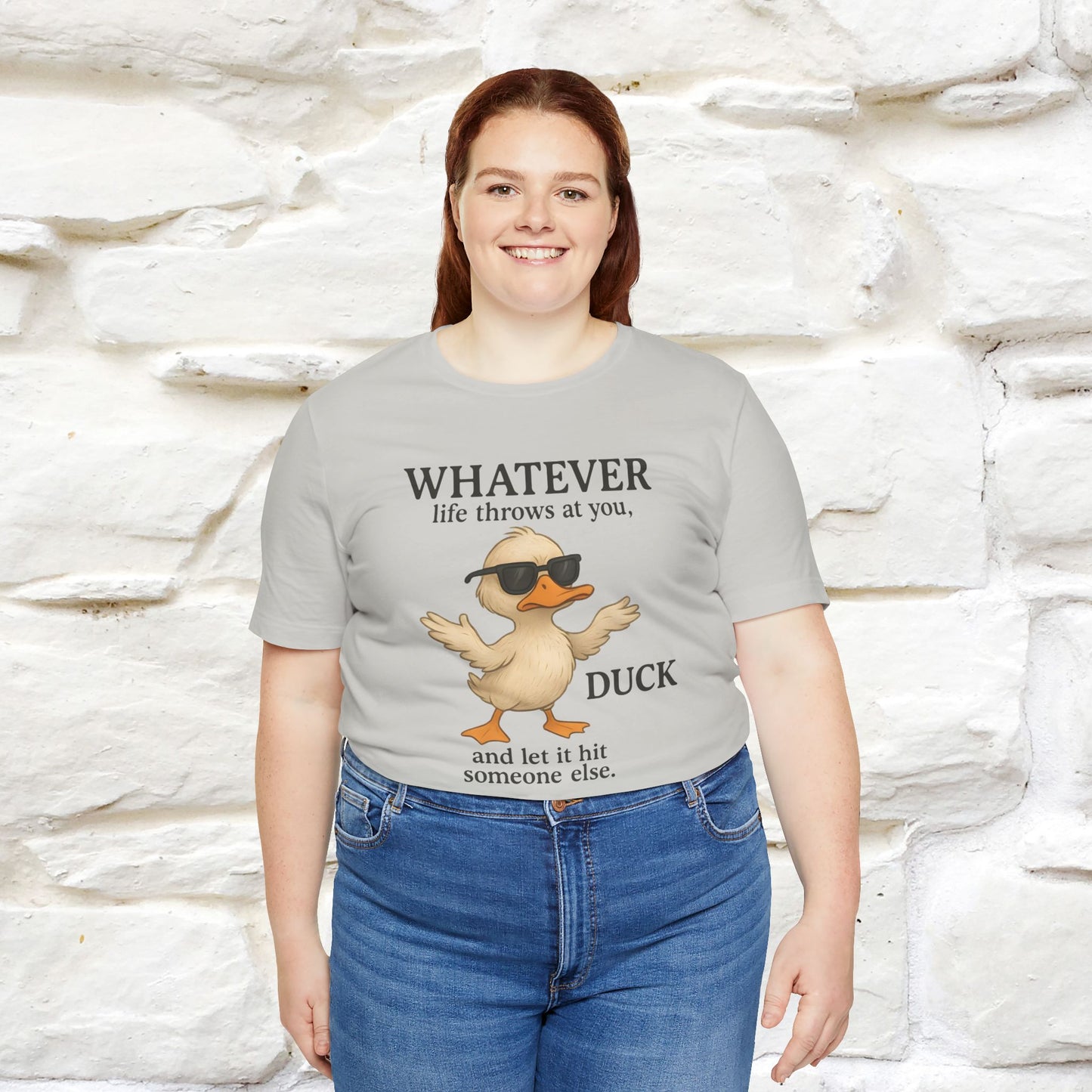 "Whatever Life Throws At You " Funny Duck T-shirt |Nunu&Miao Studio - Nunu&Miao Studio