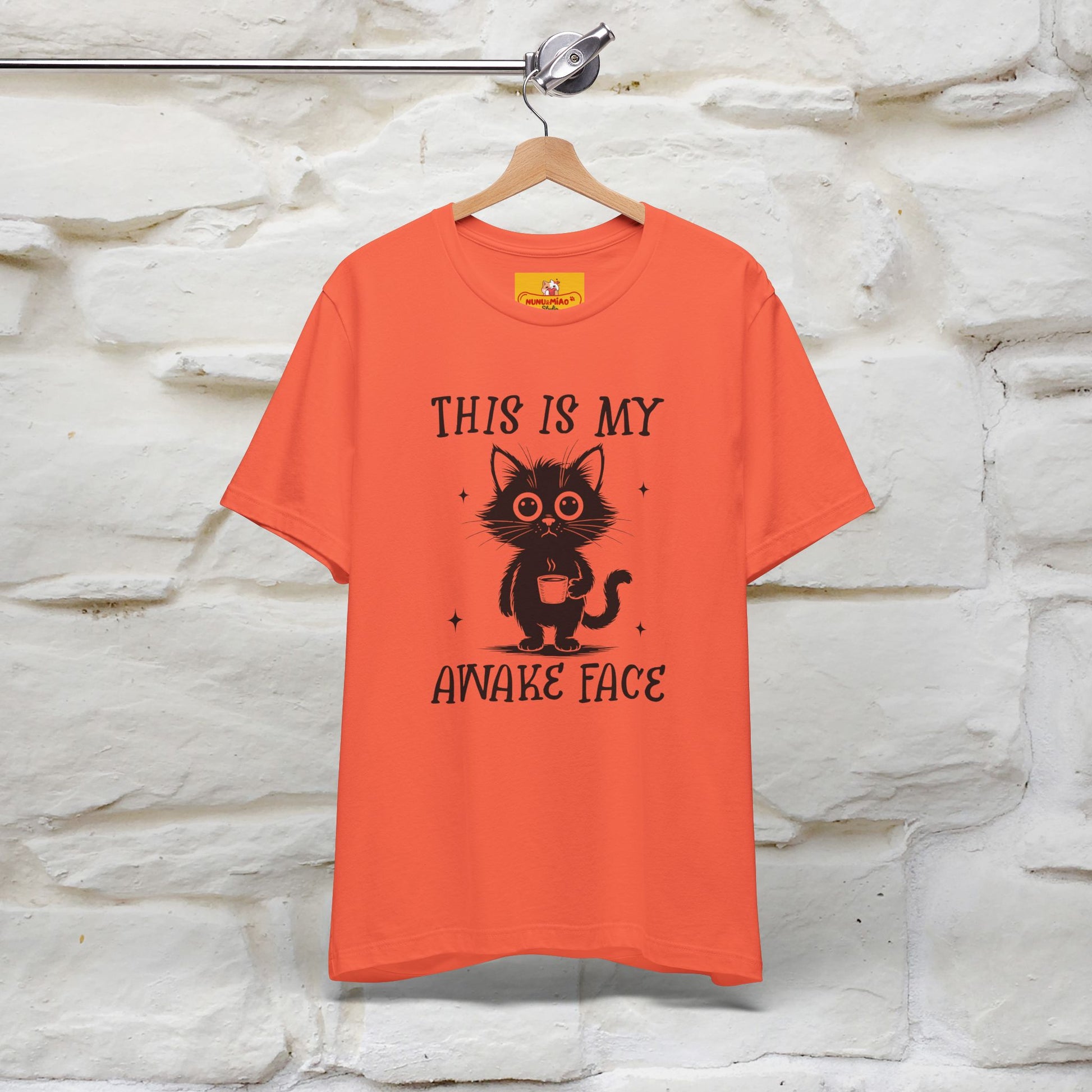 "This is My Awake Face" Cat T-Shirt | Funny Design | Nunu&Miao Studio - Nunu&Miao Studio