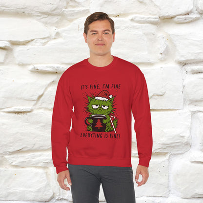 ''It's Fine, Iam Fine...'' |Christmas Sweatshirt | Nunu&Miao Studio
