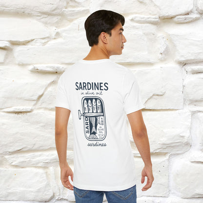"Sardines In Olive Oil" Cute T-shirt | Front & Back Design|Nunu&Miao Studio