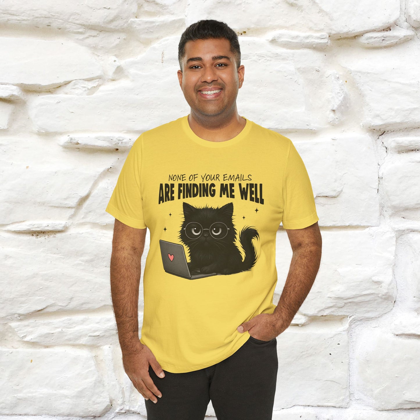 "None of your Emails Are Finding Me Well" Cat T-Shirt | Nunu&Miao Studio - Nunu&Miao Studio