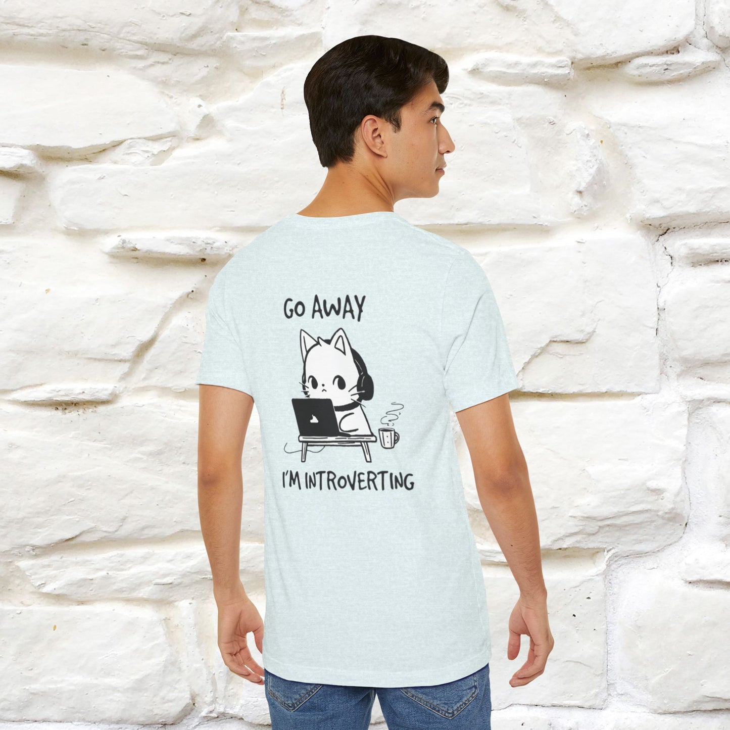 ''Go Away, I’m Introverting'' Cat T-Shirt | Nunu & Miao Studio - Nunu&Miao Studio