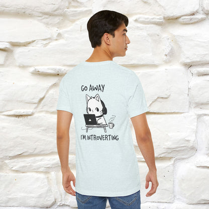 ''Go Away, I’m Introverting'' Cat T-Shirt | Nunu & Miao Studio - Nunu&Miao Studio