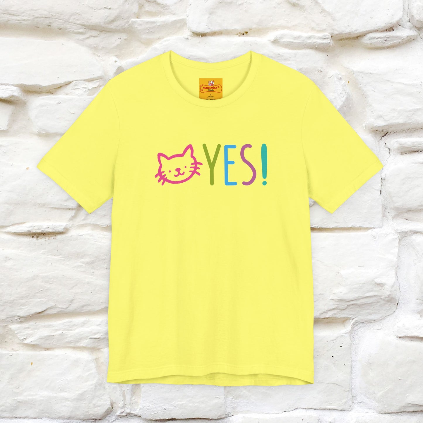 "Yes, Just Do It" Cat T-Shirt| Front & Back Design | Nunu&Miao Studio - Nunu&Miao Studio