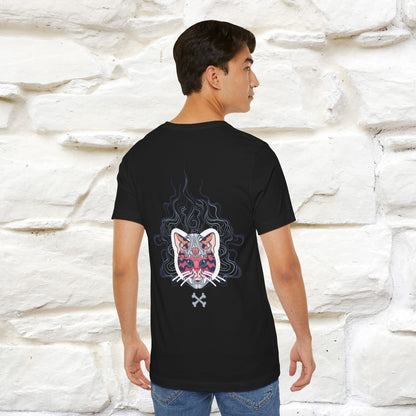 ''Air Fire Cat'' | Cat T-Shirt Front and Back Design | Nunu&Miao Studio - Nunu&Miao Studio