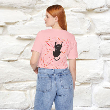 “Love Hurts"  Funny Cat T-Shirt | Front & Back Design | Nunu&Miao Studio