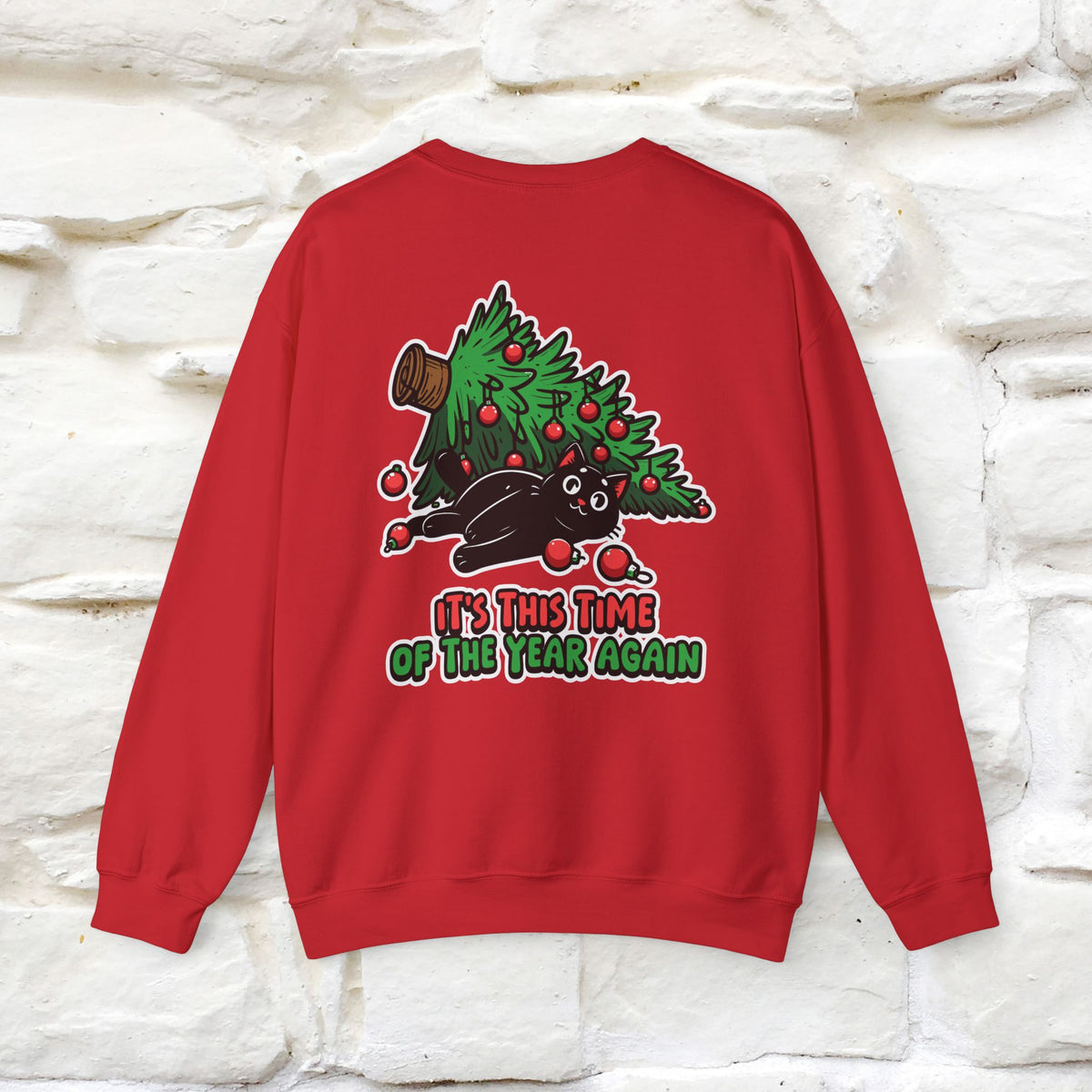 ''It's This Time...Christmas '' |Cat Sweatshirt | Nunu&Miao Studio