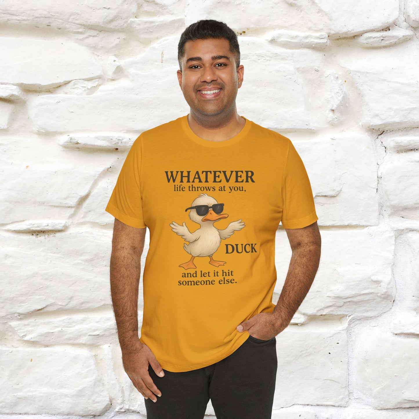 "Whatever Life Throws At You " Funny Duck T-shirt |Nunu&Miao Studio - Nunu&Miao Studio